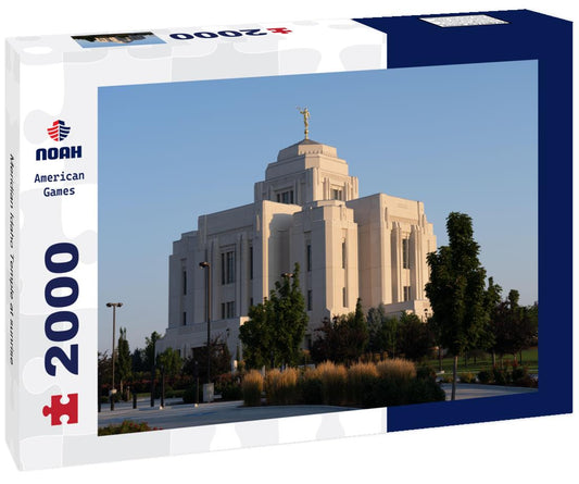 Noah Jigsaw Puzzle Meridian Idaho Temple at sunrise 2000 pieces