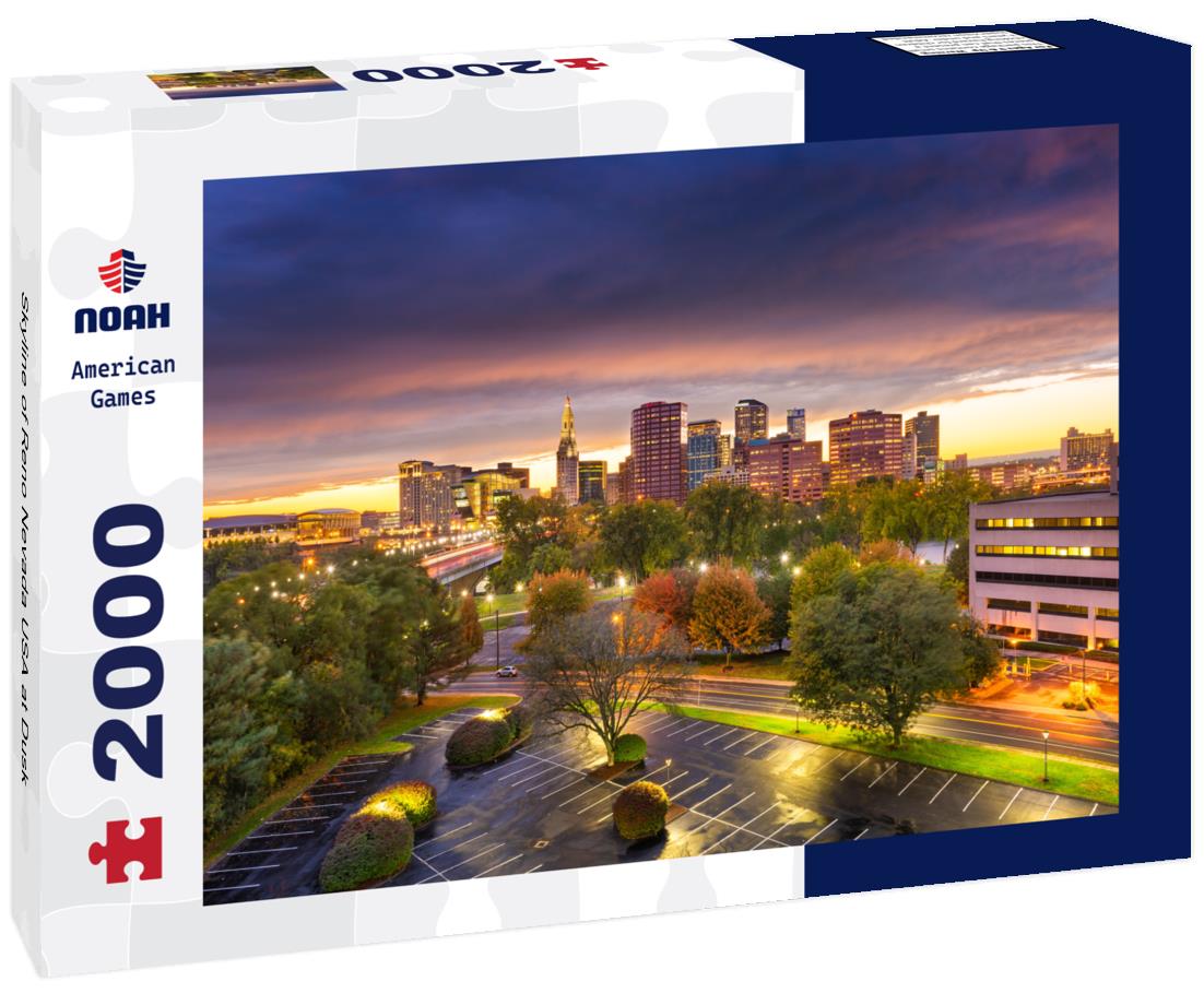 Noah Jigsaw Puzzle Skyline of Reno Nevada USA at Dusk 2000 pieces