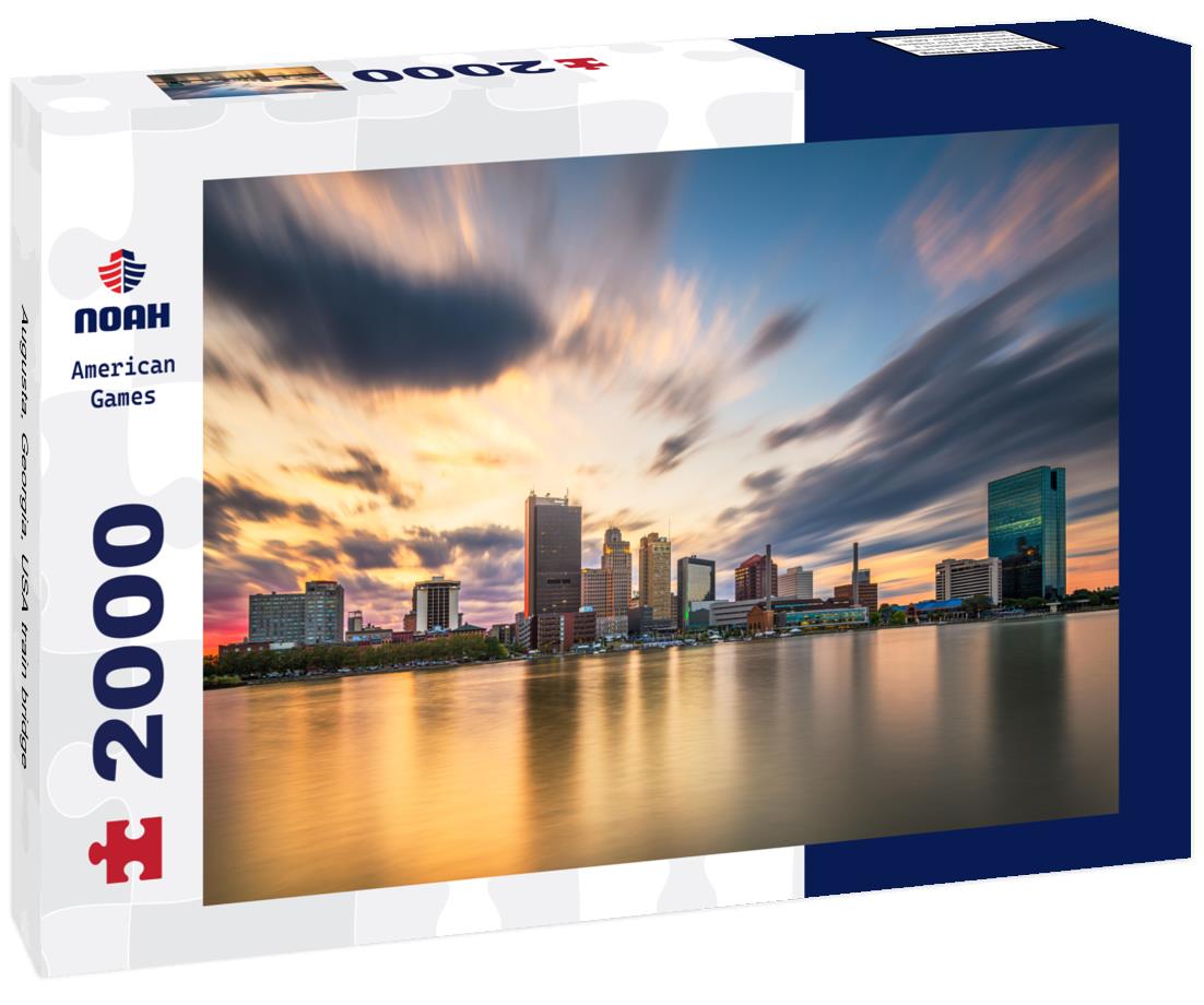 Noah Jigsaw Puzzle Augusta, Georgia, USA train bridge 2000 pieces