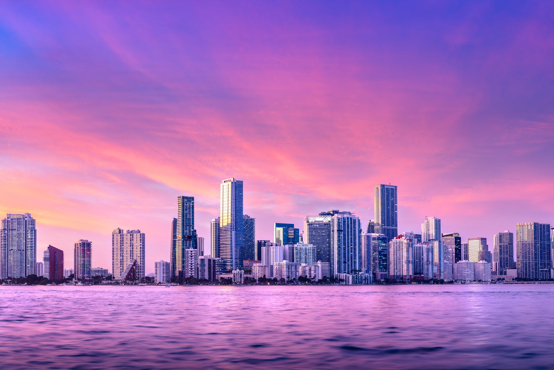 Noah Jigsaw Puzzle the skyline of Miami during sunset 2000 pieces
