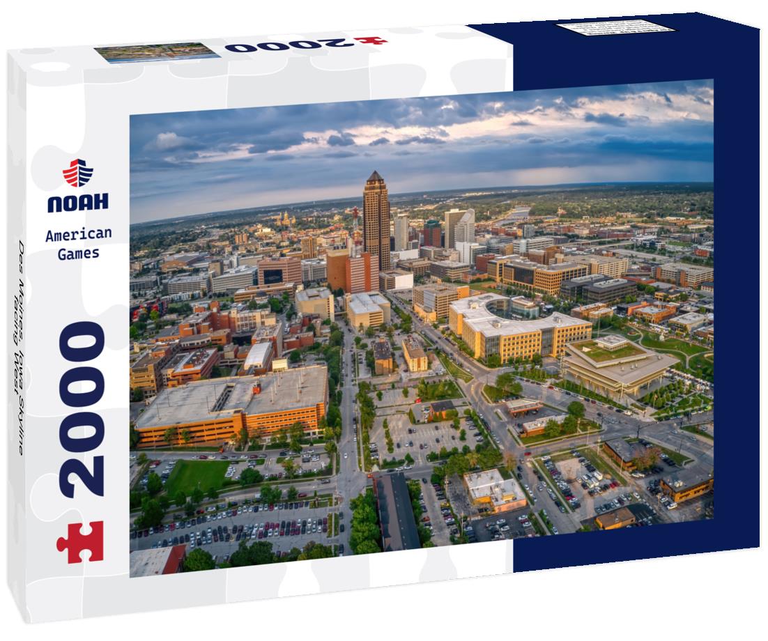 Noah Jigsaw Puzzle Des Moines, Iowa Skyline facing West 2000 pieces