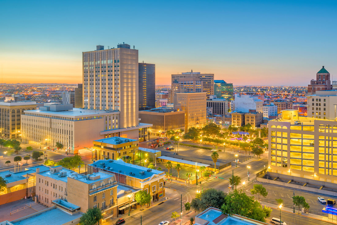 Noah Jigsaw Puzzle Akron, Ohio, USA downtown skyline at dusk 2000 pieces