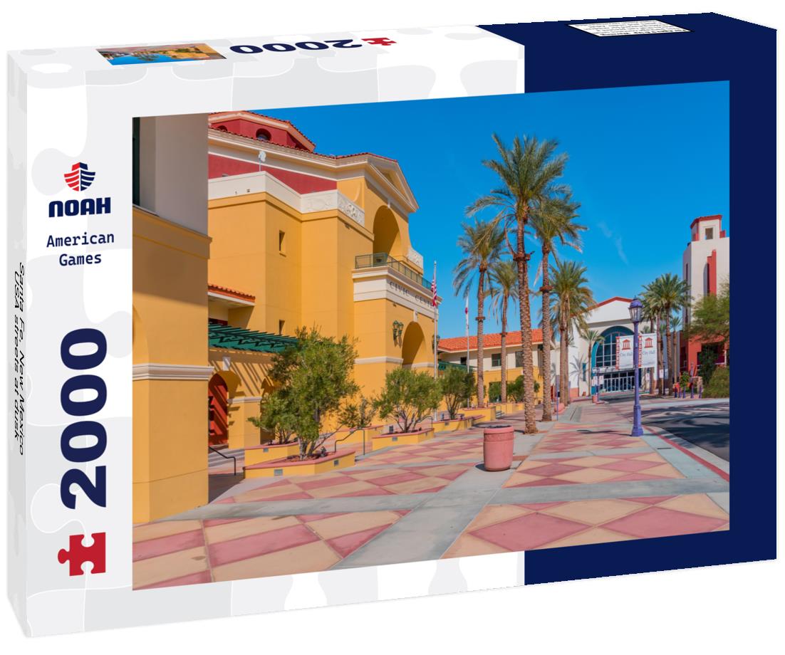 Noah Jigsaw Puzzle Santa Fe, New Mexico, USA streets at dusk 2000 pieces