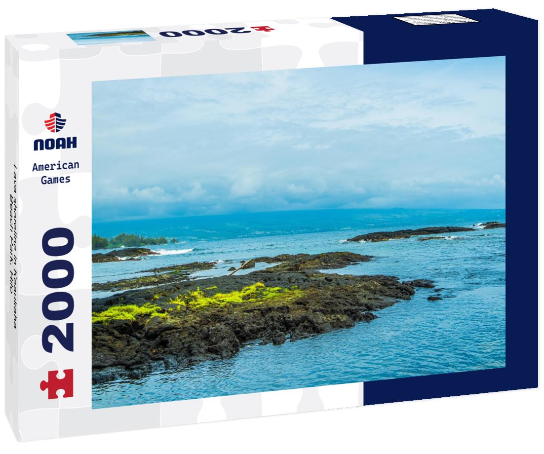 Noah Jigsaw Puzzle Lava shoreline in Keaukaha Beach Park, Hilo 2000 pieces