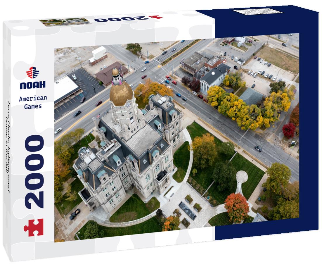 Noah Jigsaw Puzzle Terre Haute, Indiana court house in the fall 2000 pieces