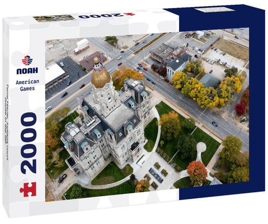 Noah Jigsaw Puzzle Terre Haute, Indiana court house in the fall 2000 pieces