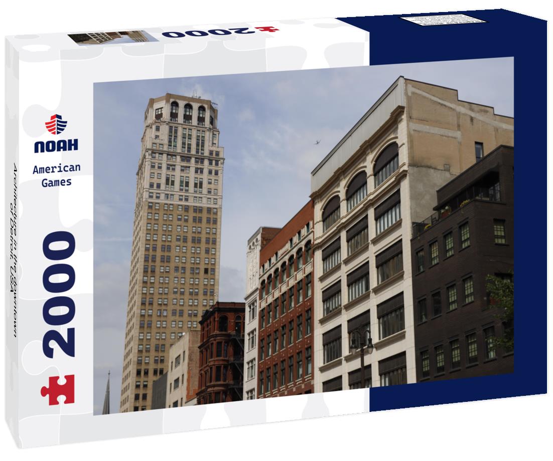 Noah Jigsaw Puzzle Architecture in the downtown of Detroit, USA 2000 pieces