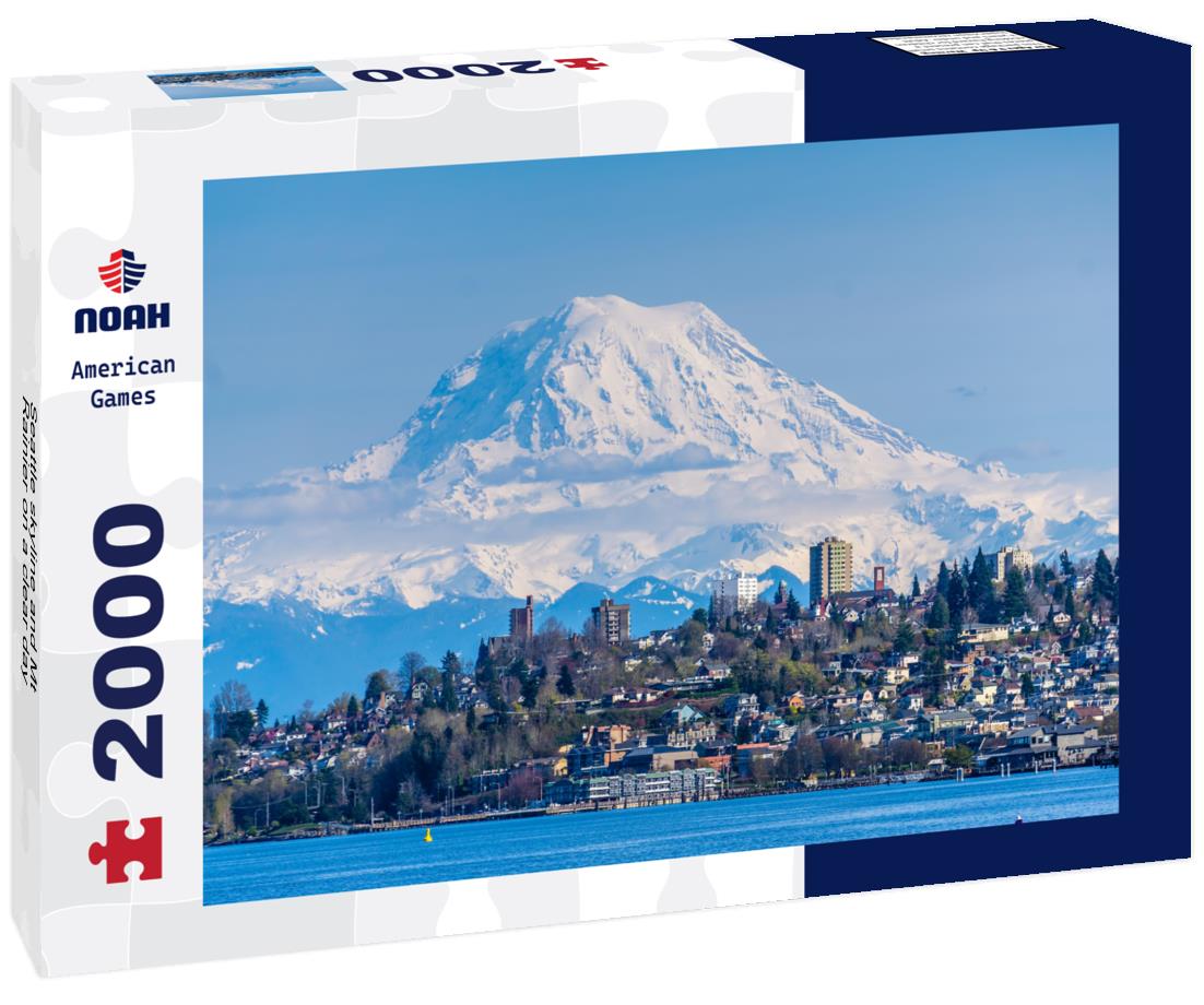 Noah Jigsaw Puzzle Seattle skyline and Mt Rainier on a clear day 2000 pieces