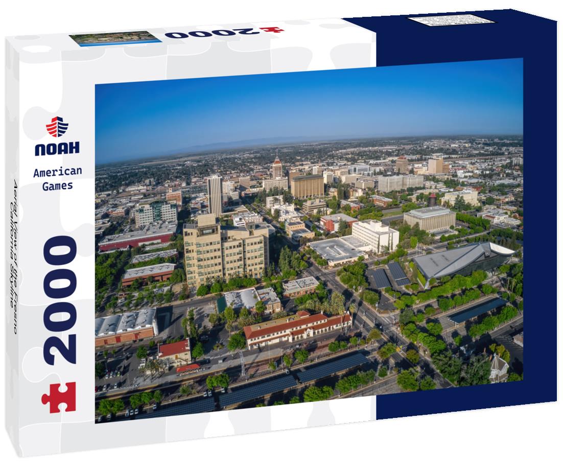 Noah Jigsaw Puzzle Aerial View of the Fresno, California Skyline 2000 pieces