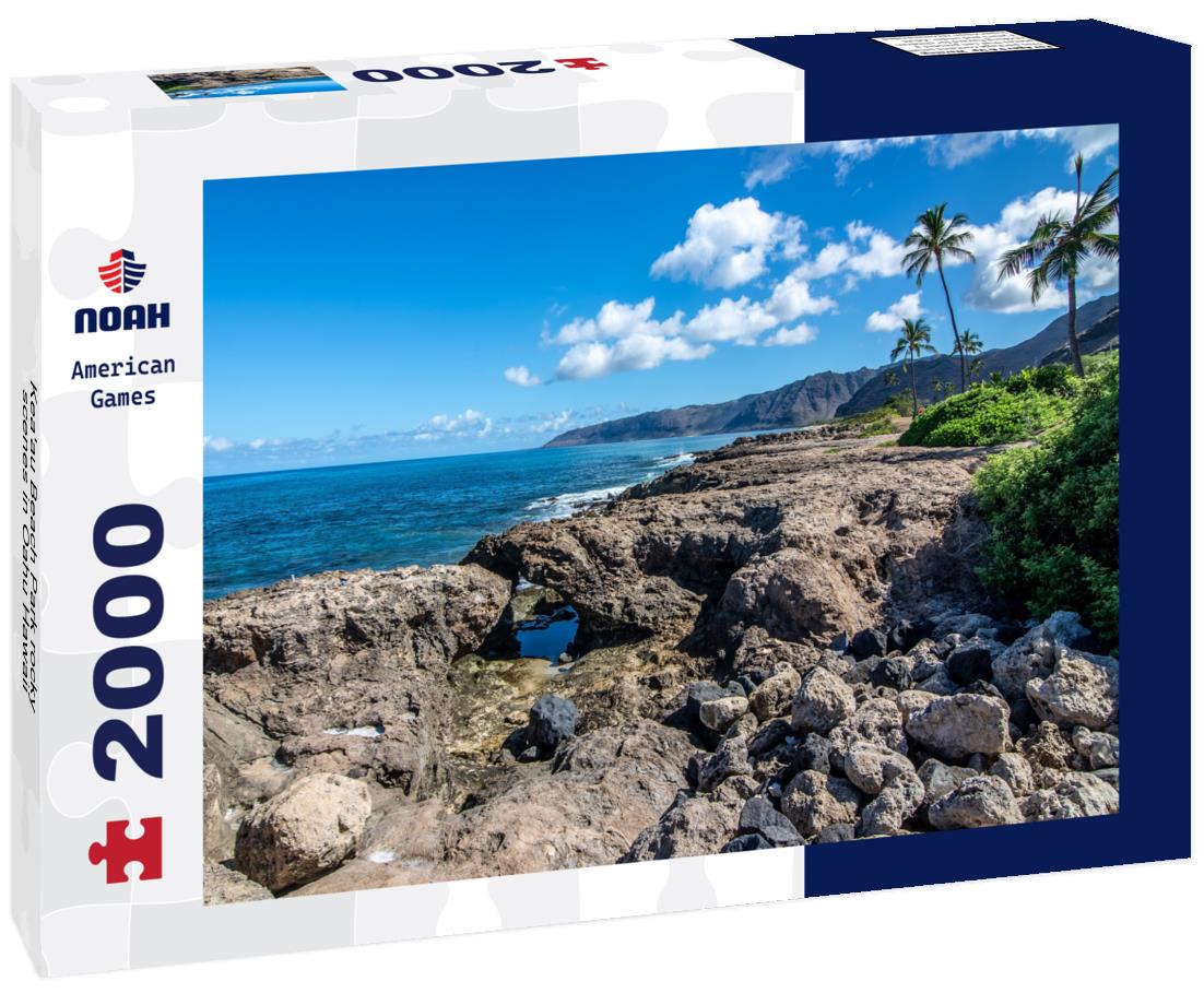 Noah Jigsaw Puzzle Kea'au Beach Park rocky scenes in Oahu Hawaii 2000 pieces