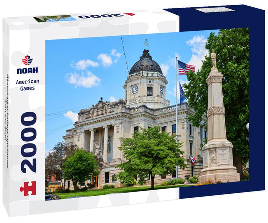 Noah Jigsaw Puzzle Bloomington Indiana courthouse from eye level 2000 pieces