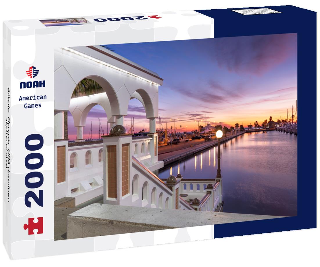 Noah Jigsaw Puzzle Atlanta, Georgia, USA downtown skyline at dusk 2000 pieces