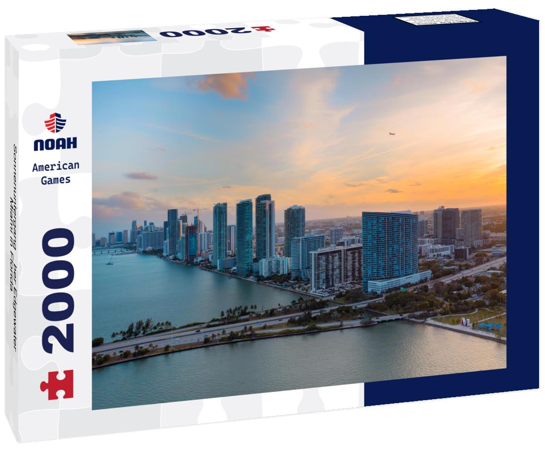 Noah Jigsaw Puzzle Sonnenuntergang über Edgewater Miami in Florida 2000 pieces