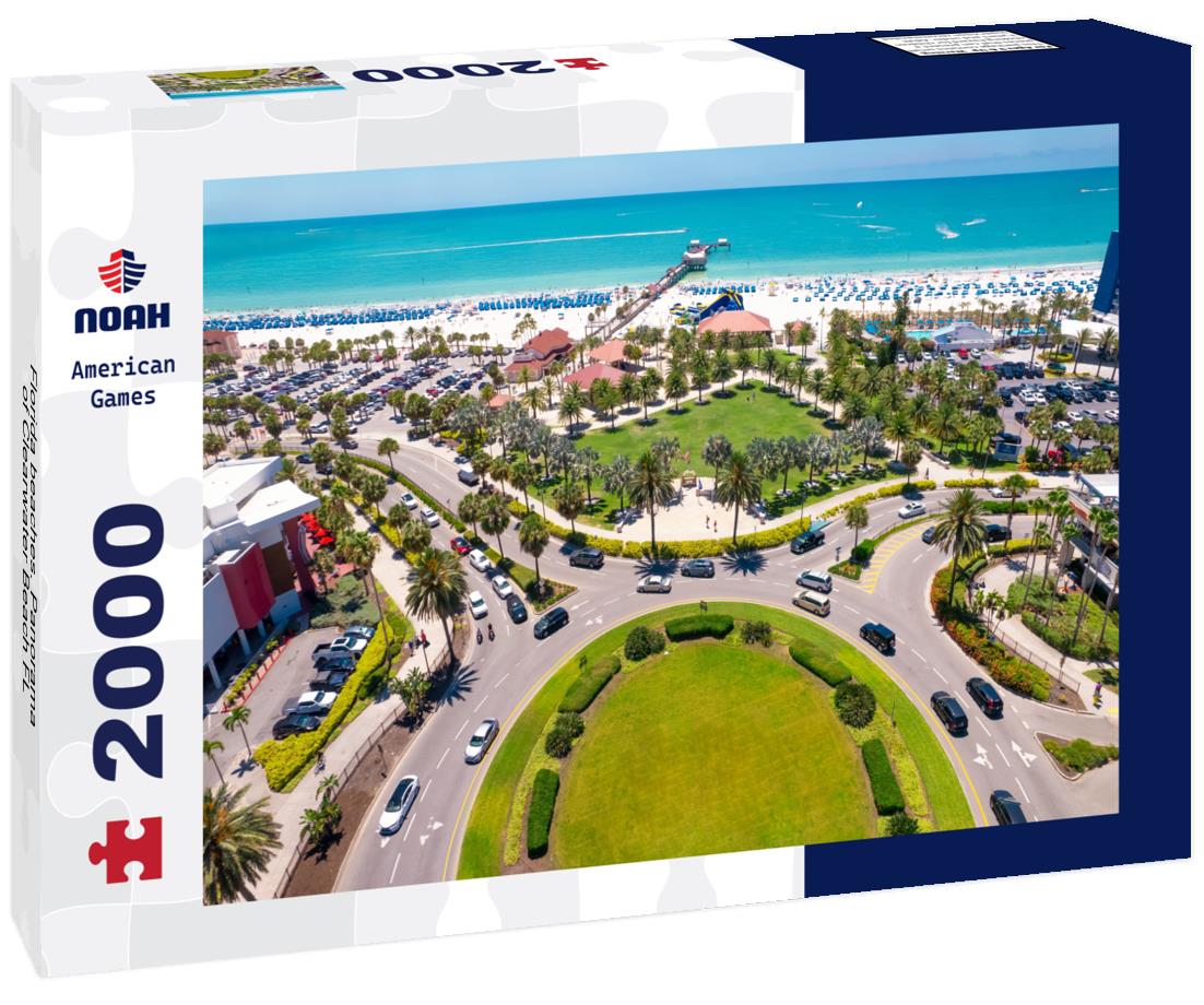Noah Jigsaw Puzzle Florida beaches. Panorama of Clearwater Beach FL 2000 pieces