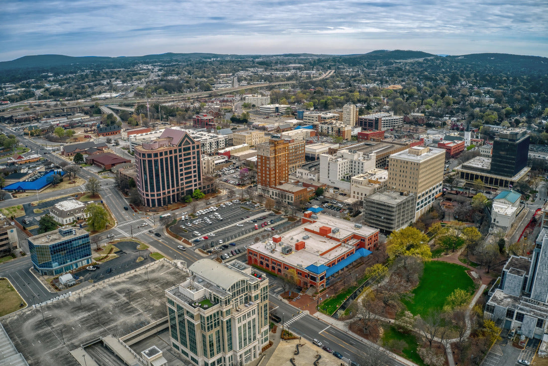 Noah Jigsaw Puzzle Aerial View of Huntsville, Alabama during Spring 2000 pieces