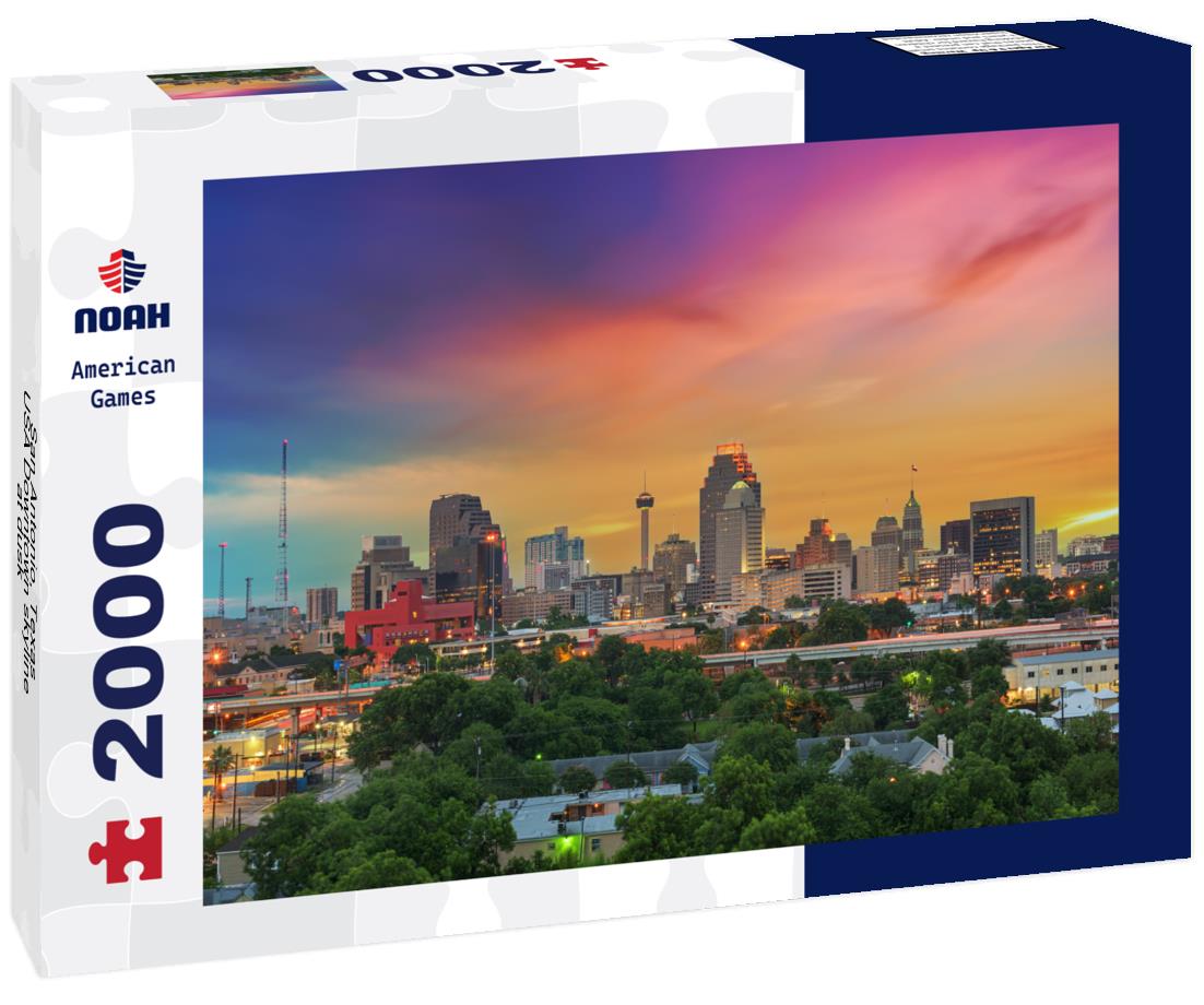 Noah Jigsaw Puzzle San Antonio, Texas, USA Downtown skyline at dusk 2000 pieces