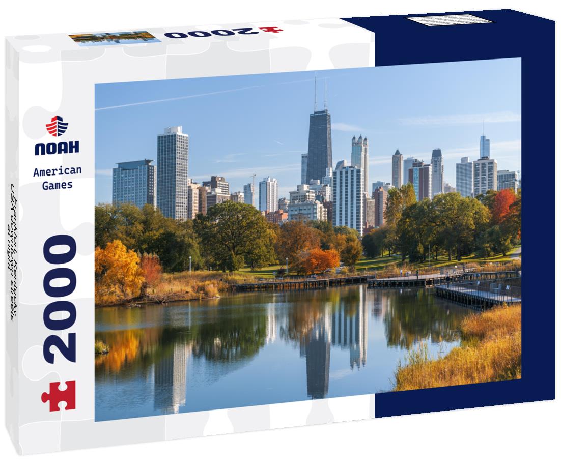 Noah Jigsaw Puzzle Frankfort, Kentucky, USA downtown streets at night 2000 pieces