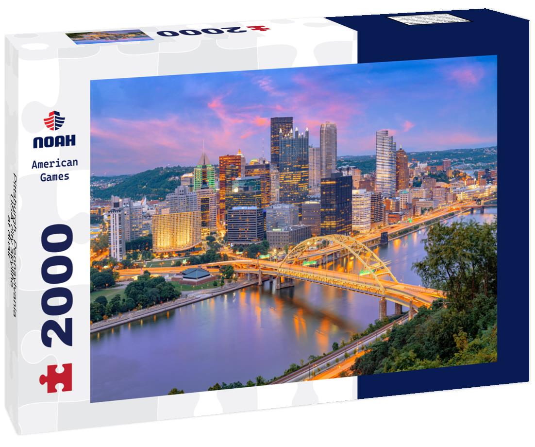 Noah Jigsaw Puzzle Pittsburgh, Pennsylvania, USA city skyline at dusk 2000 pieces