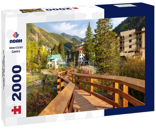 Noah Jigsaw Puzzle Boardwalk in Taos Ski Valley, New Mexico im Herbst 2000 pieces