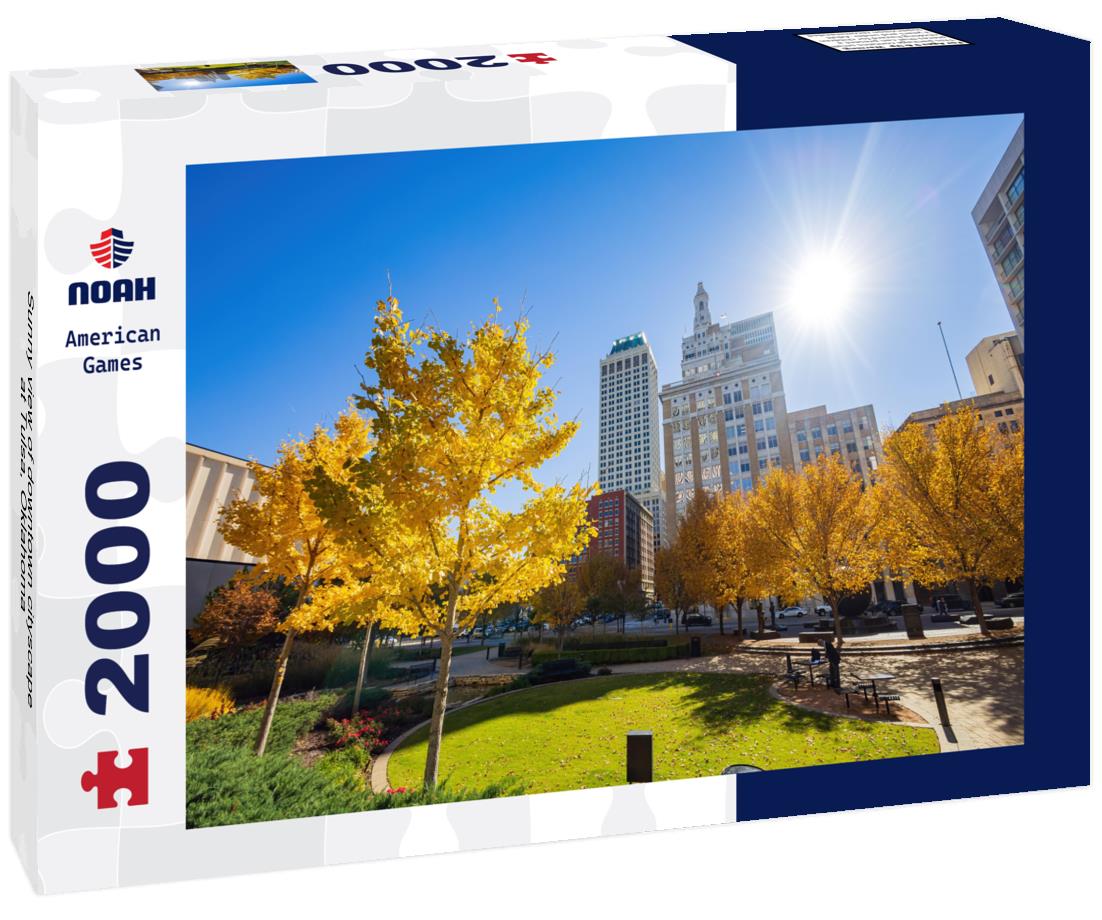 Noah Jigsaw Puzzle Sunny view of downtown cityscape at Tulsa, Oklahoma 2000 pieces