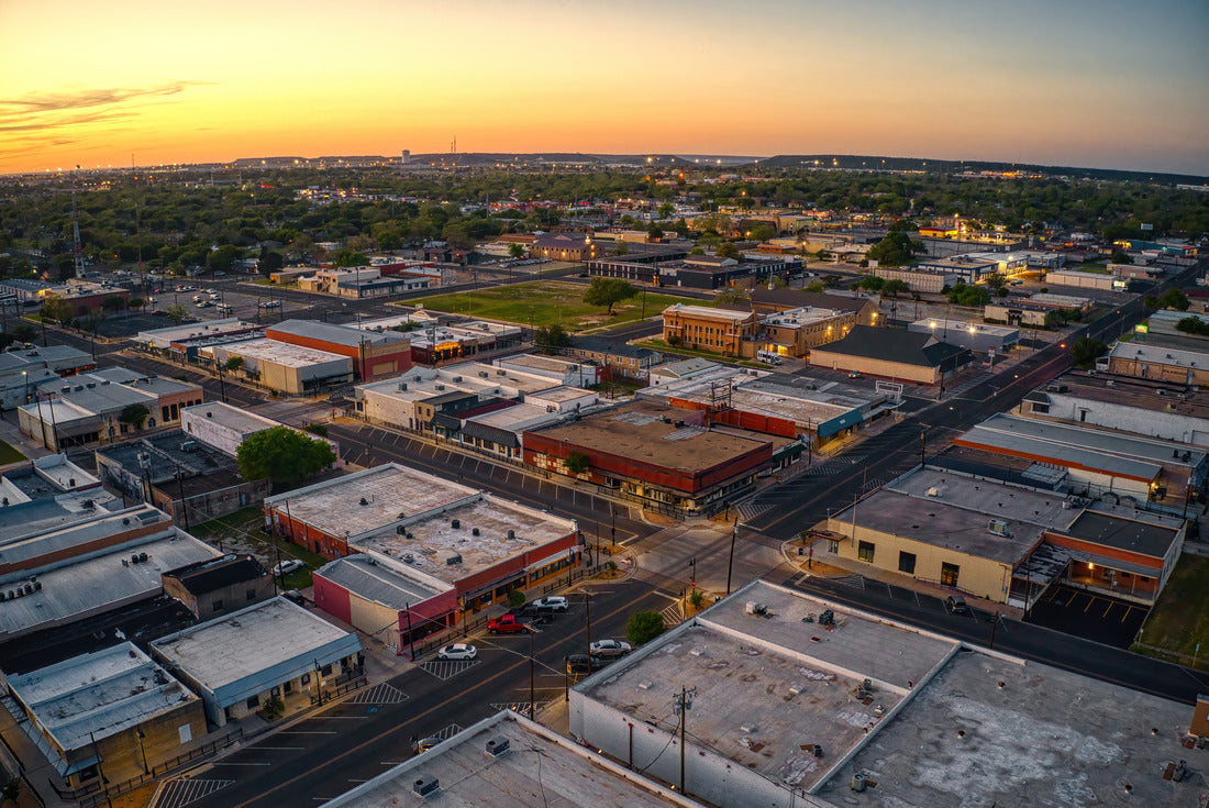 Noah Jigsaw Puzzle View of downtown Killeen, Texas at sunset in spring 2000 pieces