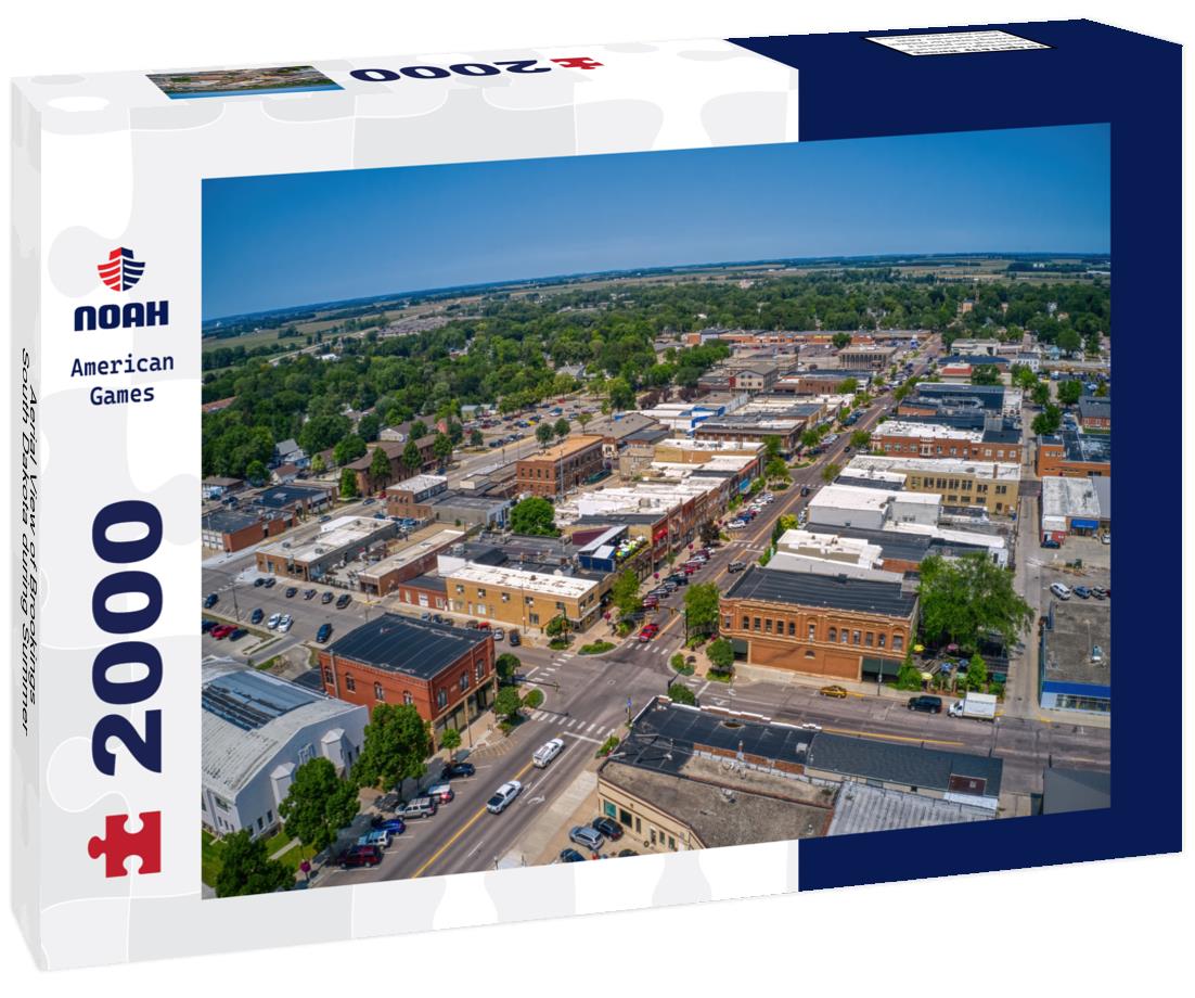 Noah Jigsaw Puzzle Aerial View of Brookings, South Dakota during Summer 2000 pieces