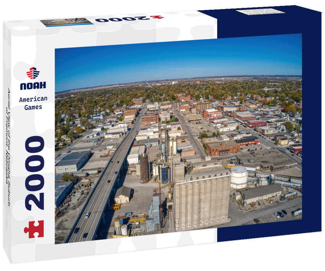 Noah Jigsaw Puzzle Aerial View of the Omaha Suburb of Fremont, Nebraska 2000 pieces