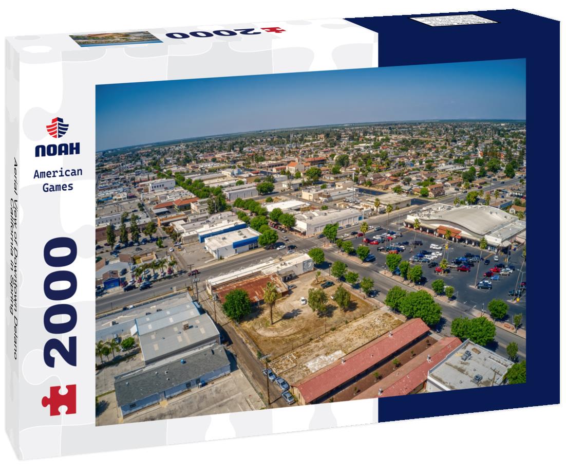 Noah Jigsaw Puzzle Aerial View of Downtown Delano, California in Spring 2000 pieces