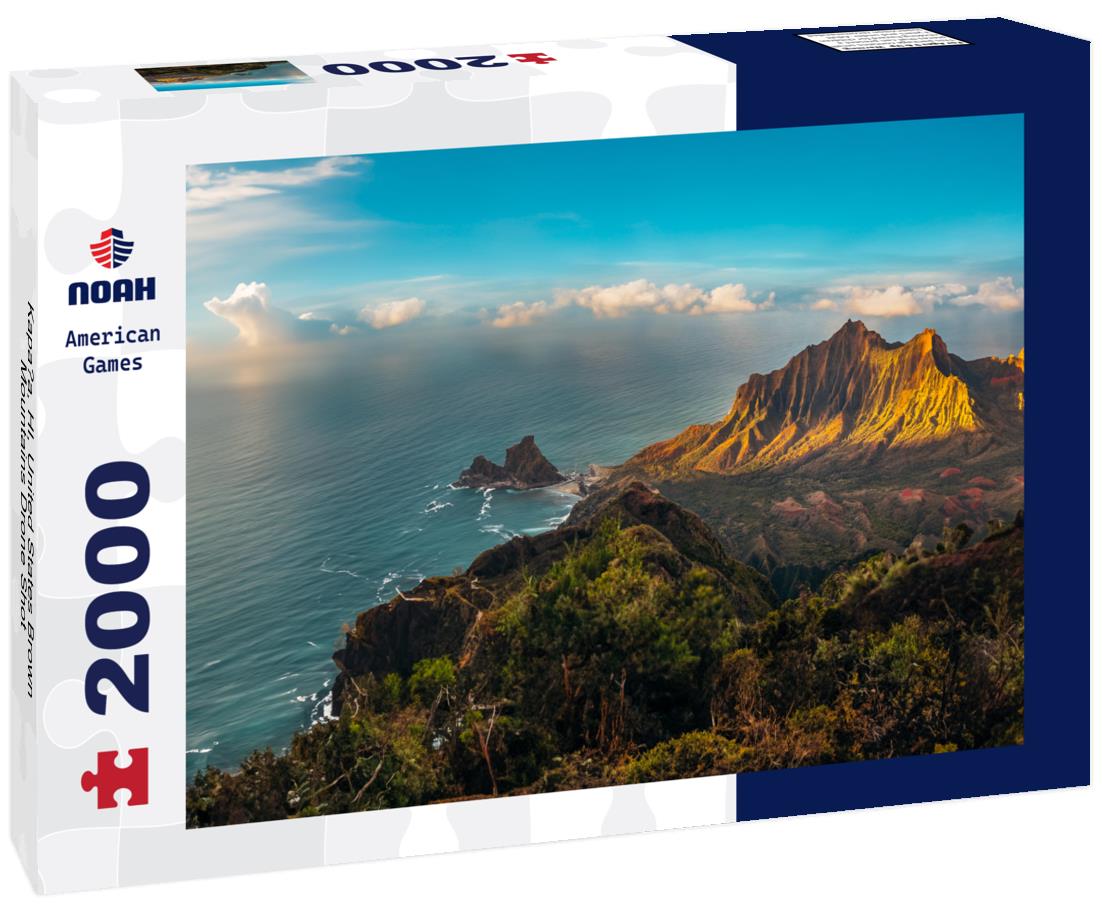 Noah Jigsaw Puzzle Kapa?a, HI, United States Brown Mountains Drone Shot 2000 pieces