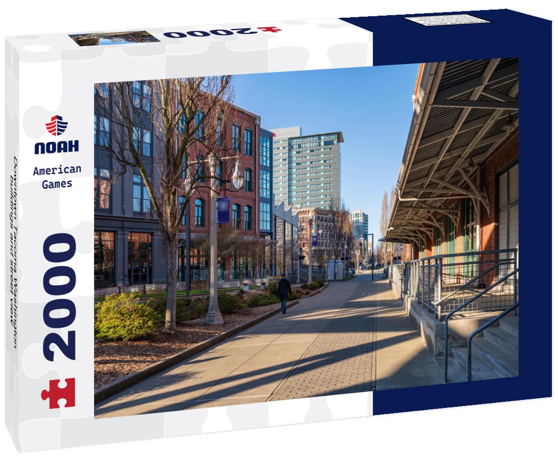 Noah Jigsaw Puzzle Downtown Tacoma Washington buildings and street view 2000 pieces