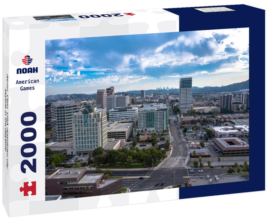 Noah Jigsaw Puzzle Akron, Ohio, USA downtown city skyline in the daytime 2000 pieces