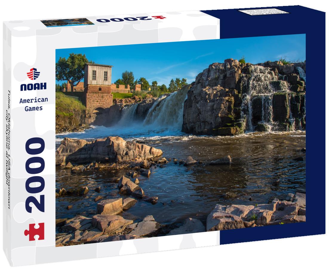 Noah Jigsaw Puzzle Tulsa, Oklahoma, USA downtown city skyline at twilight 2000 pieces