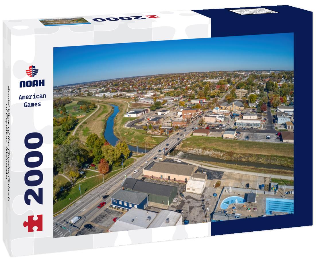 Noah Jigsaw Puzzle Aerial View of the Omaha Suburb of Papillion, Nebraska 2000 pieces
