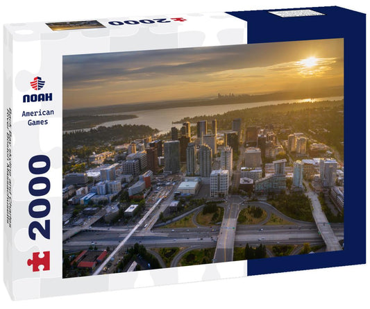 Noah Jigsaw Puzzle Back Bay skyline and Charles River Boston Massachusetts 2000 pieces