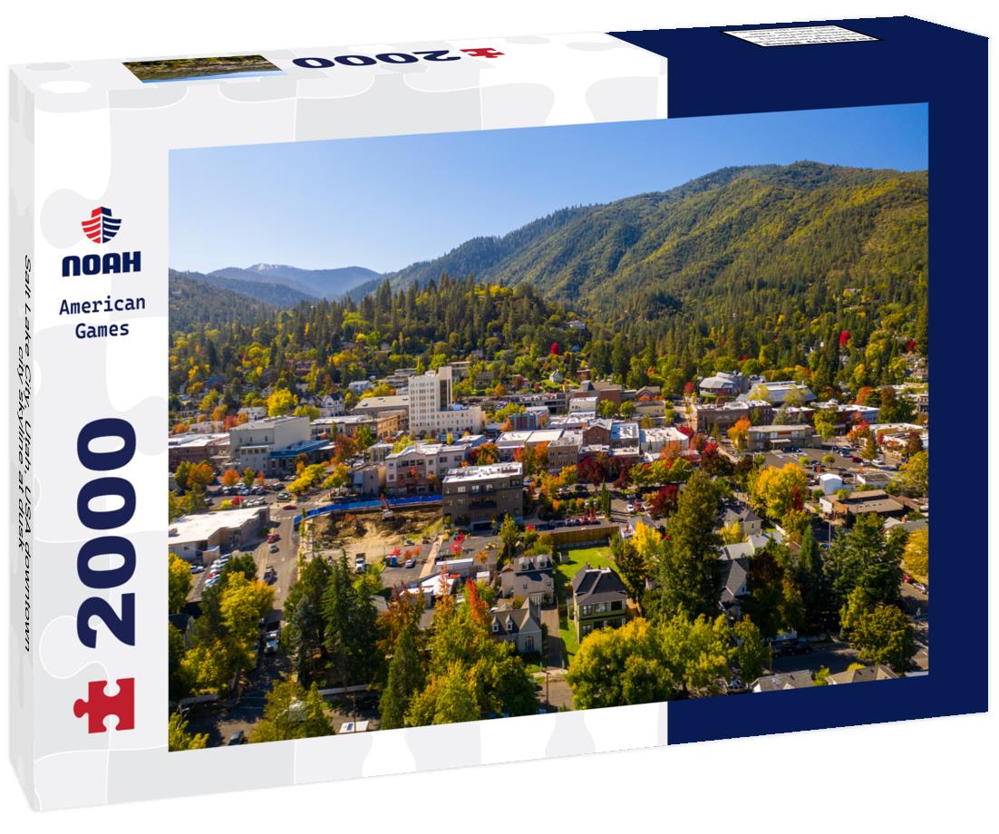 Noah Jigsaw Puzzle Salt Lake City, Utah, USA downtown city skyline at dusk 2000 pieces