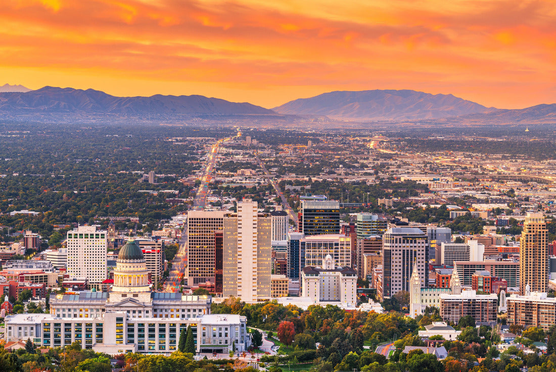 Noah Jigsaw Puzzle Salt Lake City, Utah, USA downtown city skyline at dusk 2000 pieces
