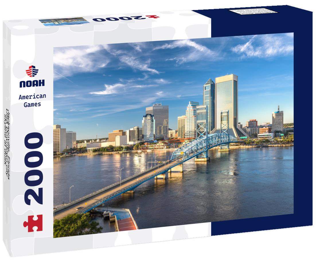 Noah Jigsaw Puzzle Jacksonville, Florida, USA Downtown city skyline at dusk 2000 pieces