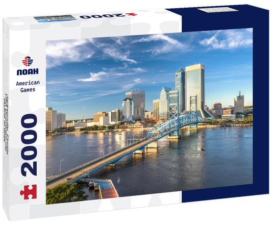 Noah Jigsaw Puzzle Jacksonville, Florida, USA Downtown city skyline at dusk 2000 pieces