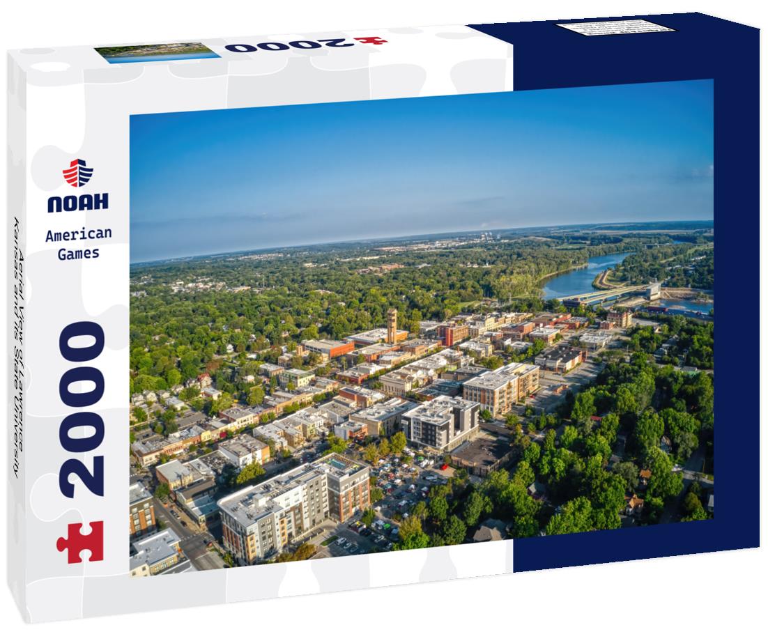 Noah Jigsaw Puzzle Aerial View of Lawrence, Kansas and its State University 2000 pieces