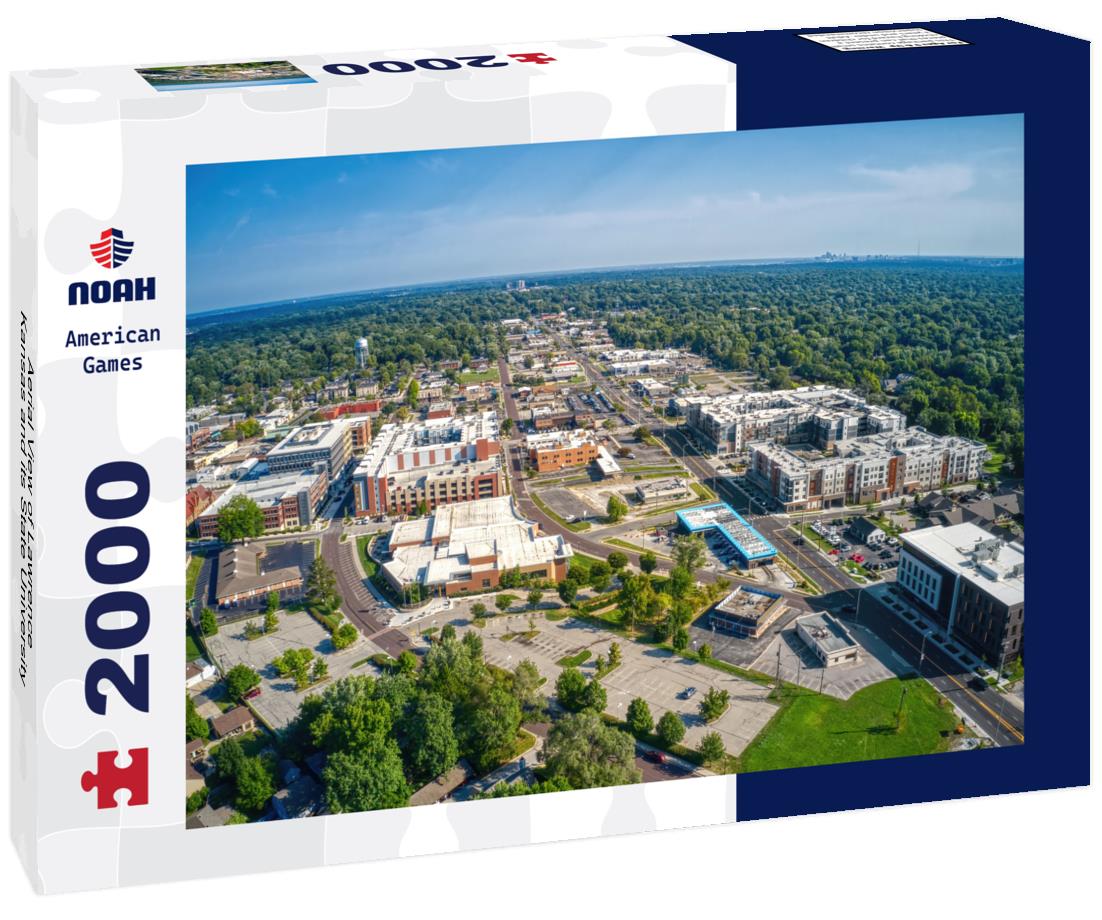 Noah Jigsaw Puzzle Aerial View of Lawrence, Kansas and its State University 2000 pieces