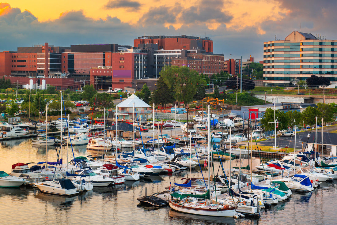 Noah Jigsaw Puzzle Erie, Pennsylvania, USA downtown on the bayfront at dusk 2000 pieces