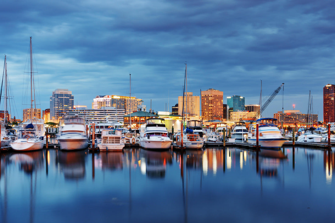 Noah Jigsaw Puzzle Norfolk, Virginia, USA on the Chesapeake Bay at twilight 2000 pieces