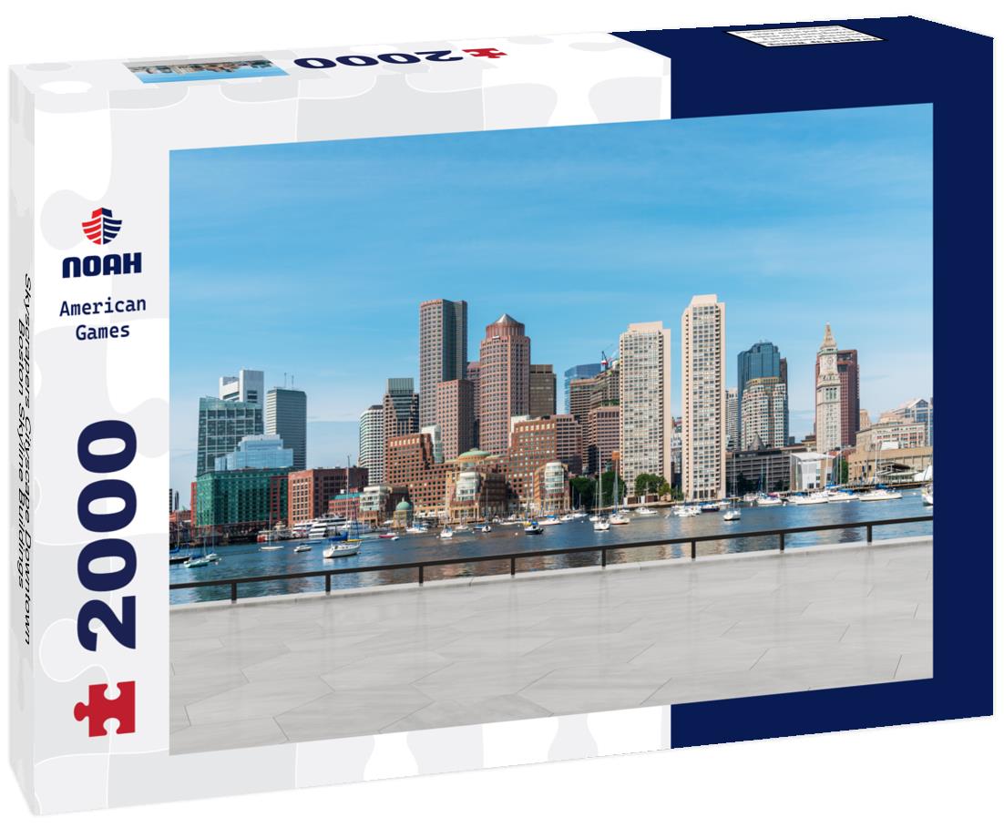 Noah Jigsaw Puzzle Skyscrapers Cityscape Downtown, Boston Skyline Buildings 2000 pieces