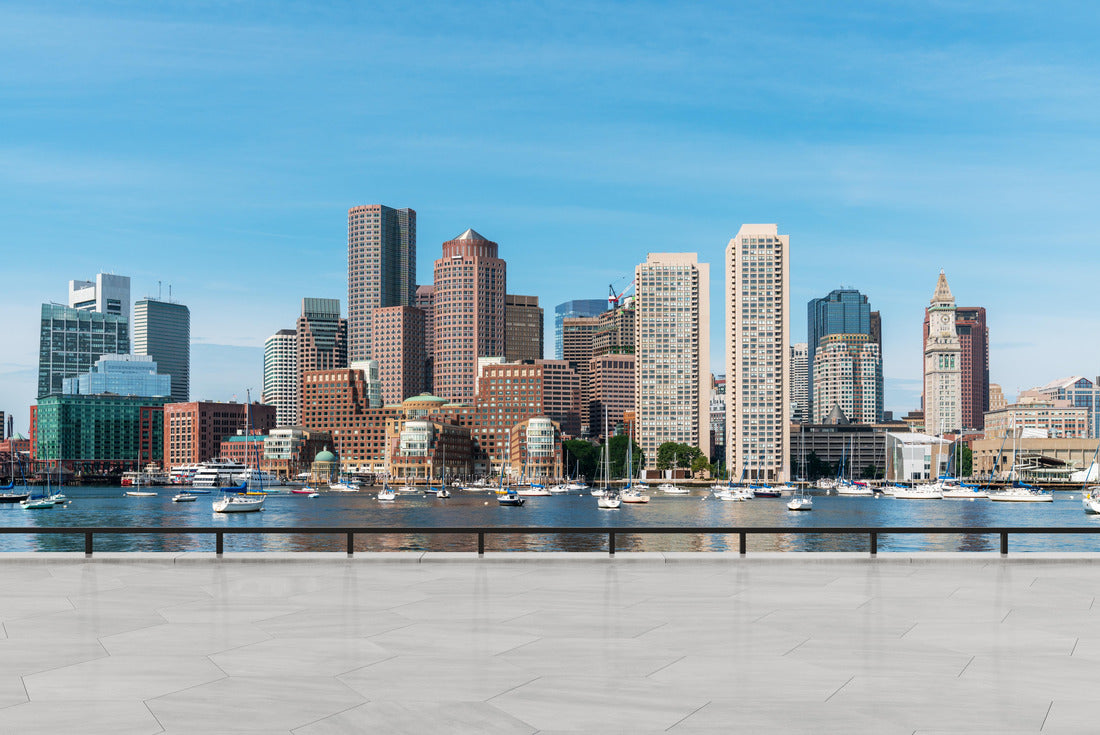 Noah Jigsaw Puzzle Skyscrapers Cityscape Downtown, Boston Skyline Buildings 2000 pieces