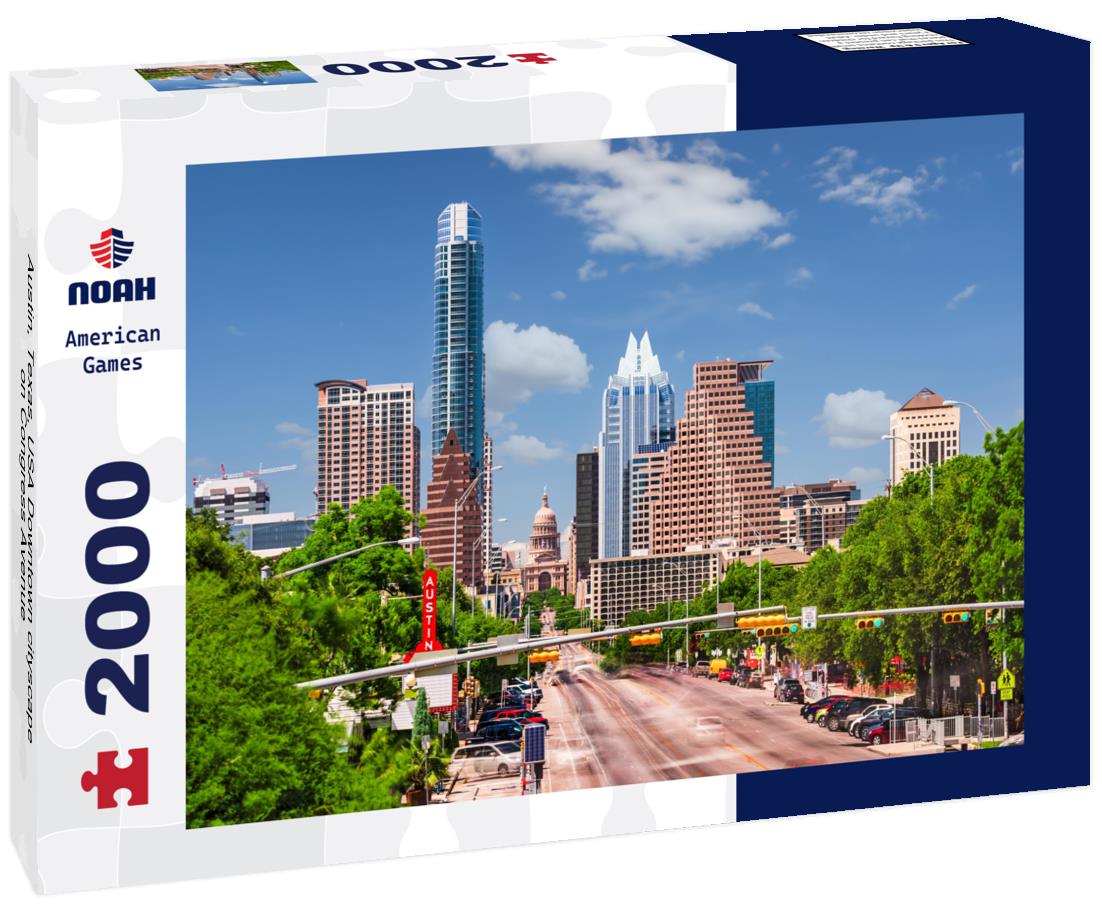 Noah Jigsaw Puzzle Austin, Texas, USA Downtown cityscape on Congress Avenue 2000 pieces
