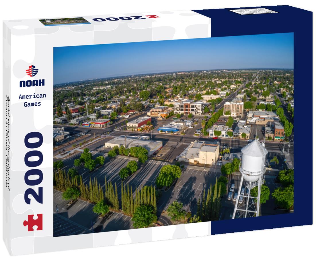 Noah Jigsaw Puzzle Aerial view of the suburb of Fresno in Clovis, California 2000 pieces