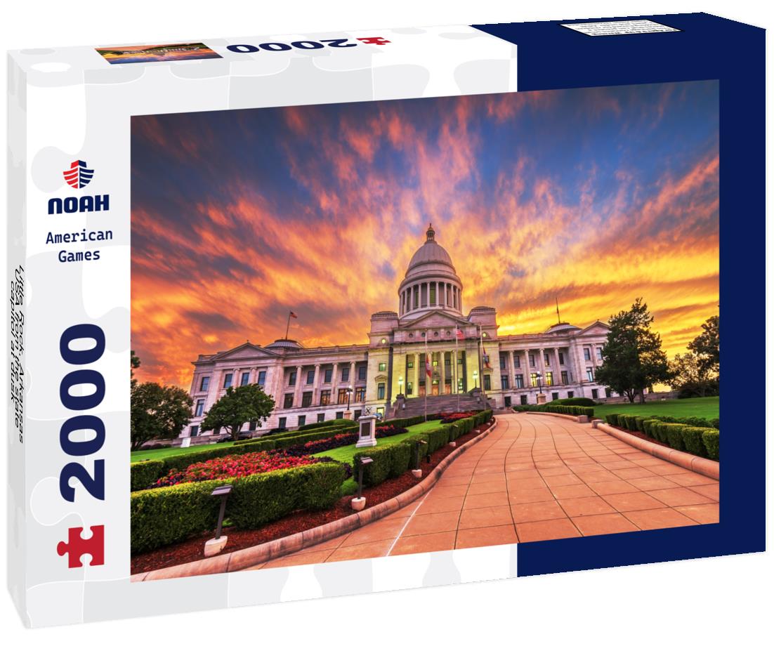 Noah Jigsaw Puzzle Little Rock, Arkansas, USA from the state capitol at dusk 2000 pieces