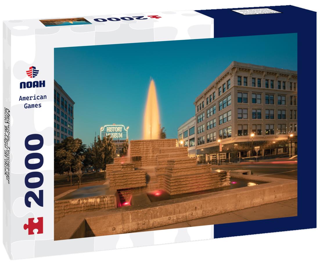 Noah Jigsaw Puzzle Memphis, Tennessee, USA at Hernando de Soto Bridge at dusk 2000 pieces