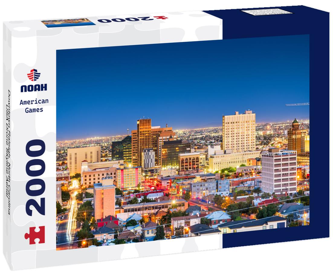 Noah Jigsaw Puzzle Downtown Raleigh, North Carolina, USA Drone Skyline Aerial 2000 pieces