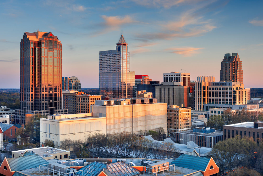 Noah Jigsaw Puzzle Raleigh, North Carolina, USA downtown city skyline at dusk 2000 pieces